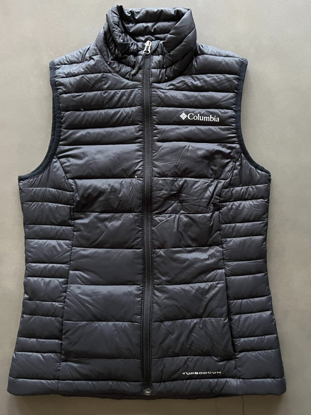 NWOT Black XS Columbia Mist Falls 590 TurboDown Lightweight Insulated Vest